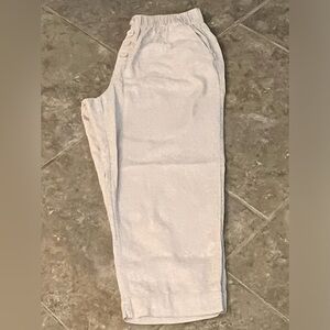 Loft high rise linen ankle pants
